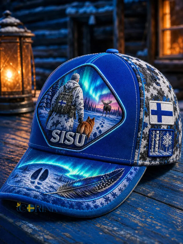 Unisex-luftig hatt med ett vintagefinländskt konsttryck - A / ONE