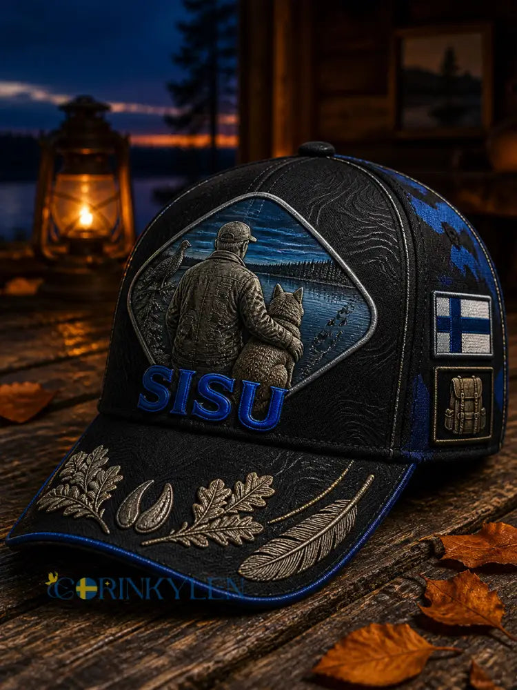 Unisex-luftig hatt med ett vintagefinländskt konsttryck - A / ONE