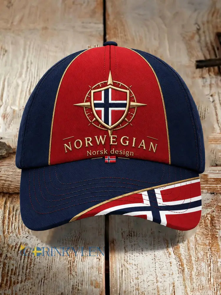 Unisex-norsk tifokeps med konstnärlig tryck - A / ONE