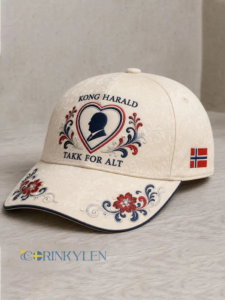 Unisex Rip Norway Harald-hatt med tryck - Aprikot / ONE