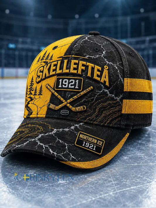 Unisex Skellefteå AIK Print hatt - svart- gul / S