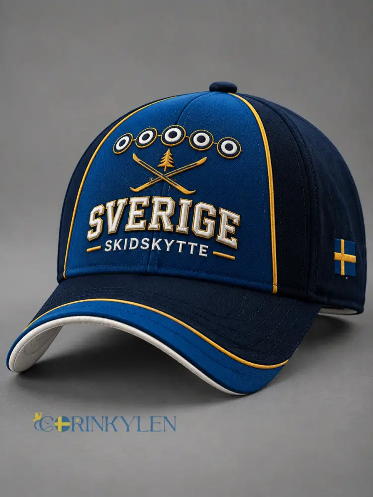 Unisex Sweden Skidskytte Heritage Vinterbasebollkeps - som bild / 58CM: