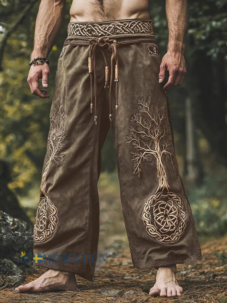 Vikingbyxor för män - Khaki / S
