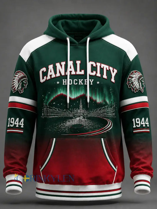 Vintage Göteborg Hockey Gradient Hoodiet - som bild / S