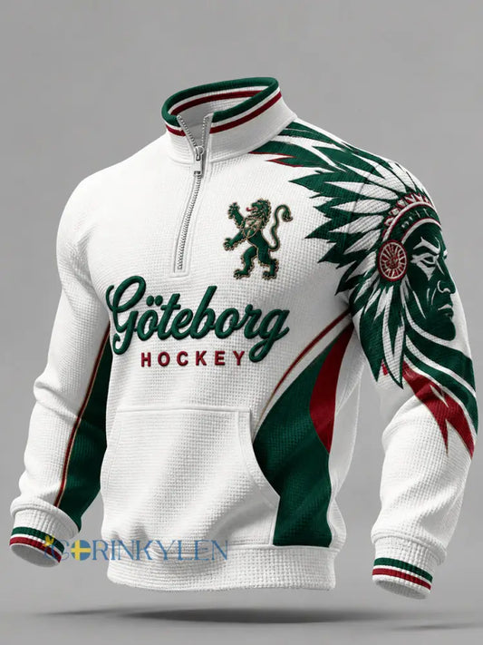 Vintage Göteborg Hockey Zip-Up Sweatshirt - som bild / S
