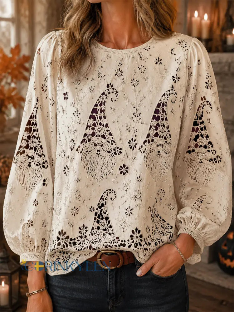 Women’s Retro Halloween Tomi Elf Art Top - As picture / S
