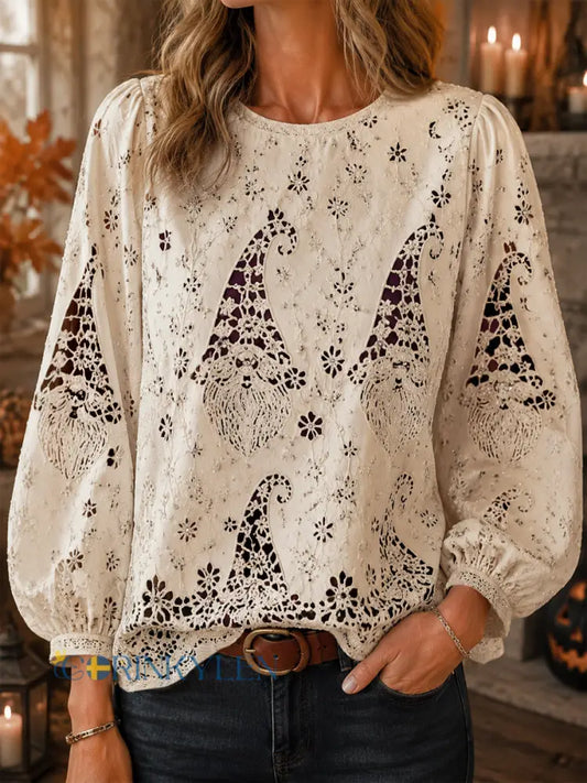 Women’s Retro Halloween Tomi Elf Art Top - As picture / S